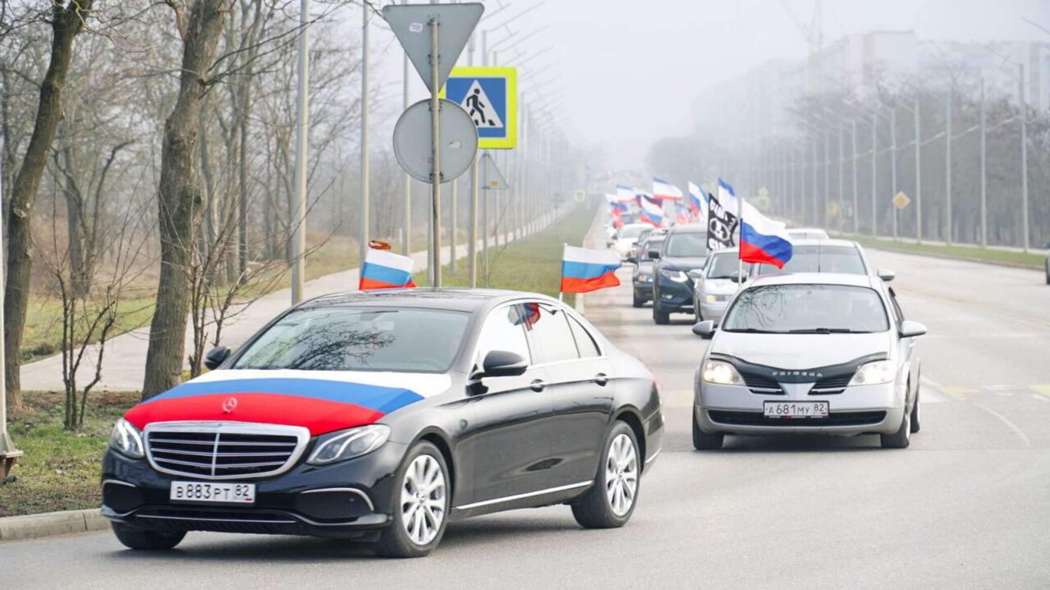 В Евпатории автопробегом почтили память героя спецоперации - РИА Новости  Крым, 22.01.2023