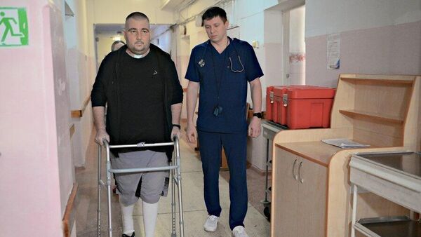 Пациент с тяжелой формой COVID-19 и 100% поражением легких Александр Гринчук