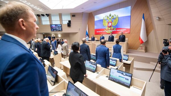 В сессионном зале Госсовета Республики Крым