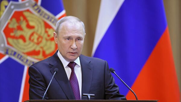 Президент РФ Владимир Путин принял участие в расширенном заседании коллегии ФСБ