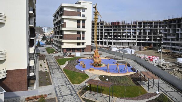 Строящийся апарт-комплекс в Судаке