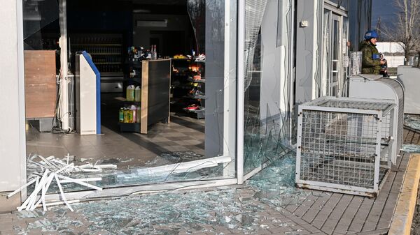 Последствия обстрела ЛНР 