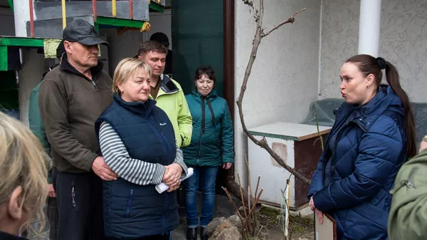 Лагерь беженцев в селе Счастливцево Генического района
