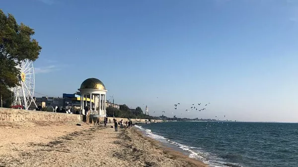 Побережье  Азовского моря в Бердянске
