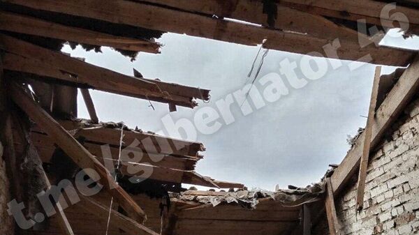 Последствия обстрела ВСУ пограничного села в Суджанском районе Курской области