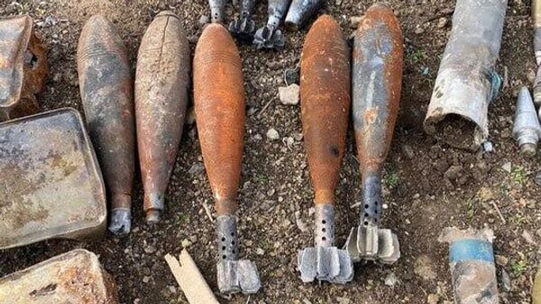 На границе с Крымом нашли и взорвали схрон со снарядами для Града