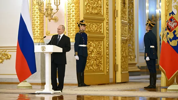 Президент РФ В. Путин принял верительные грамоты у вновь прибывших послов иностранных государств