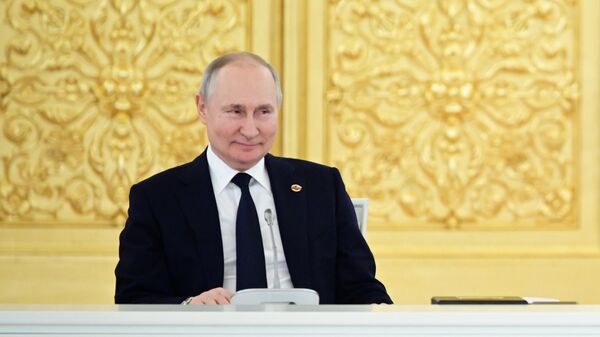 Президент РФ Владимир Путин на заседании Высшего госсовета Союзного государства