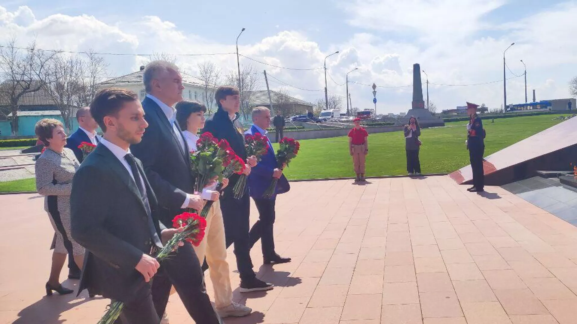 Памятные мероприятия на месте бывшего концлагеря в совхозе Красный - РИА Новости, 1920, 19.04.2023