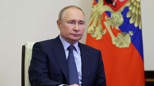 Владимир Путин в режиме видеосвязи проводит заседание Совета при президенте по развитию местного самоуправления