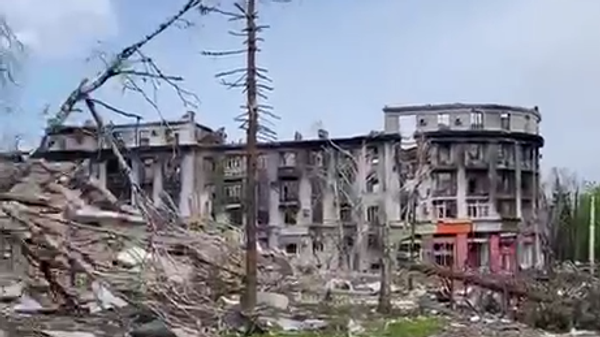 Разрушенные в Артемовске дома