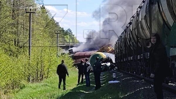 В Брянской области поезд сошел с рельсов из-за подрыва полотн