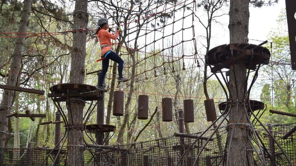 В Симферополе открылся веревочный парк