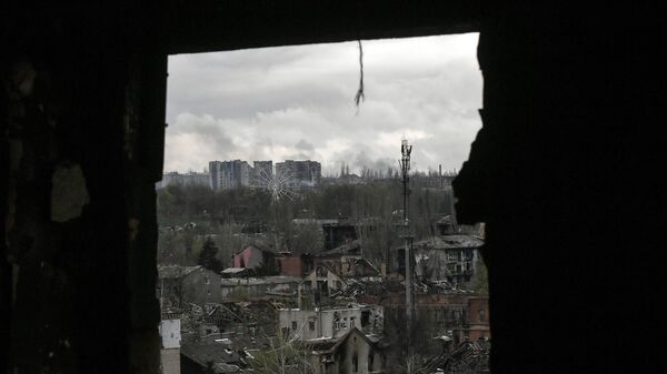 Вид на Артемовск из окна дома