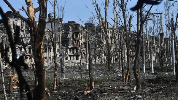 Разрушенные дома в Артемовске Разрушенные дома в Артемовске