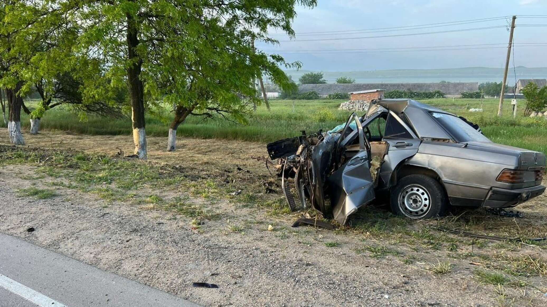 Mercedes влетел в дерево на востоке Крыма – водитель погиб - РИА Новости  Крым, 26.05.2023