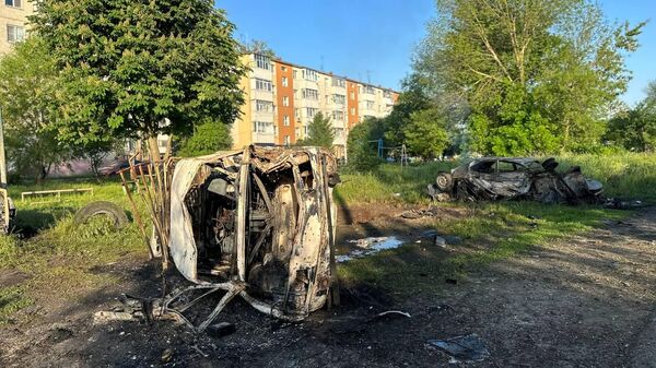 Последствия обстрела города Шебекино Белгородской области