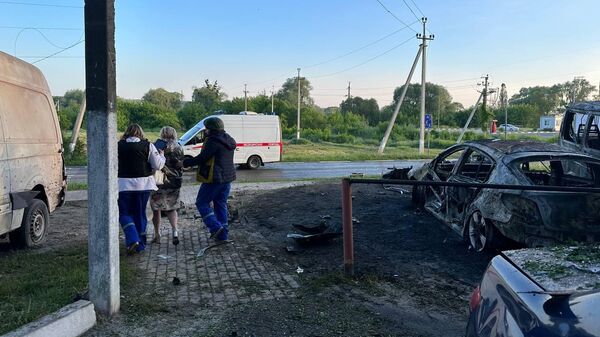 Последствия обстрела города Шебекино Белгородской области