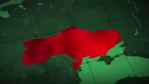 Кадр из опубликованного правительством Венгрии видеоролика, на котором Украина изображена без Крыма