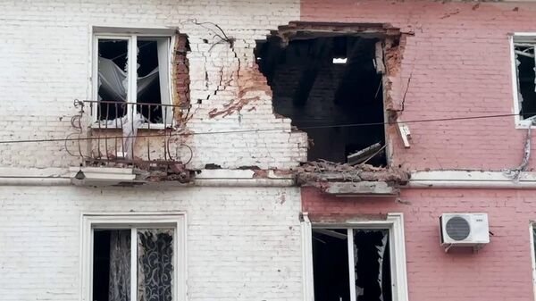 Последствия обстрелов города Шебекино в Белгородской области