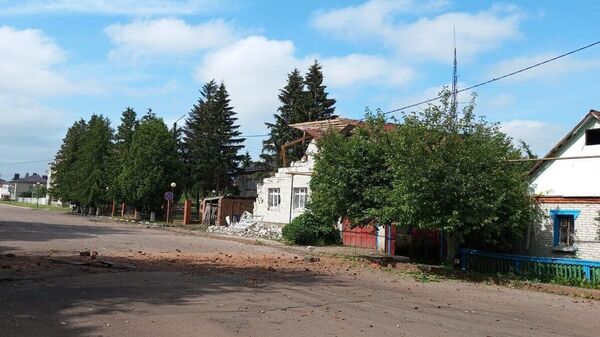 Последствия удара по Глушково Курской области