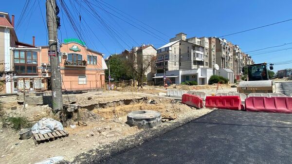 Капитальный ремонт улицы Караимской в Симферополе