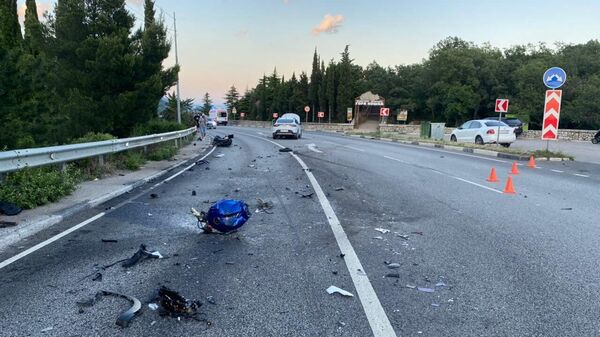 Смертельное ДТП на трассе Ялта - Севастополь с мотоциклистом