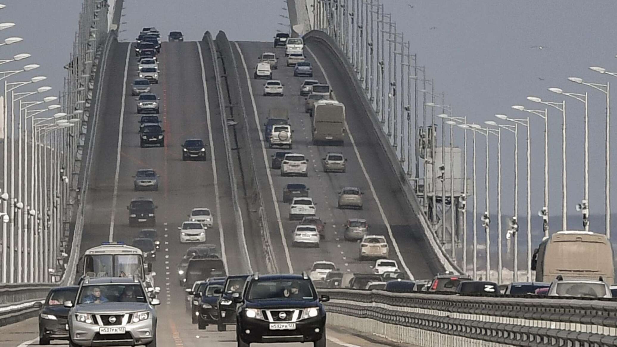 Перед Крымским мостом больше нет пробки из желающих попасть в Крым