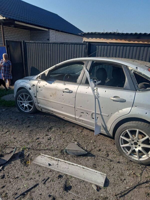 Последствия обстрела города Валуйки Белгородской области