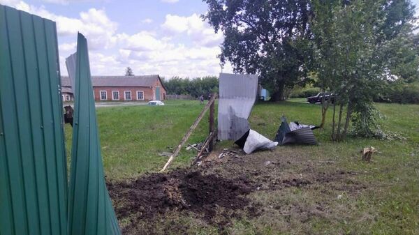 Последствия обстрела села Вязовое Краснояружского района Белгородской области