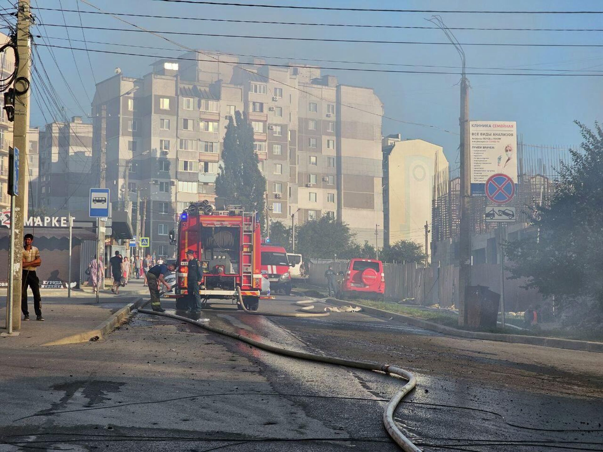 В Симферополе пожар – горят магазины на Балаклавской - РИА Новости Крым,  21.07.2023