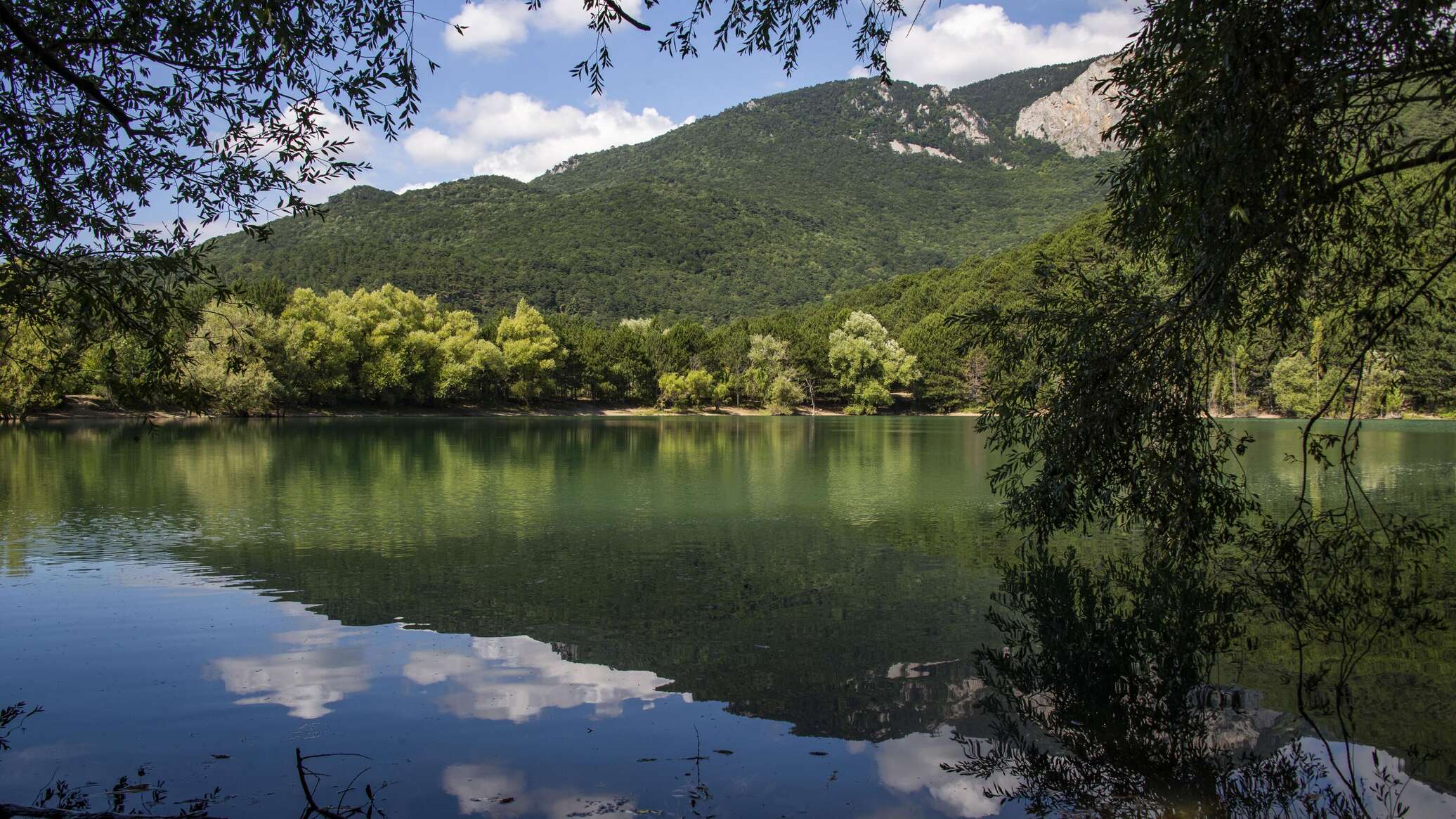 Озеро Юбилейное Крым село Запрудное