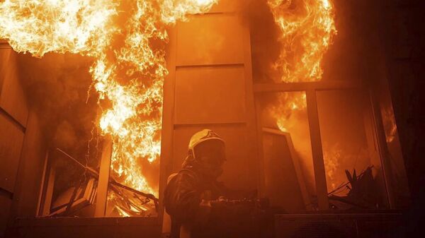 Пожар в Одессе (Украина)