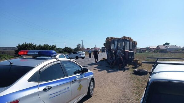 Смертельное столкновение иномарки с трактором в Сакском районе Крыма
