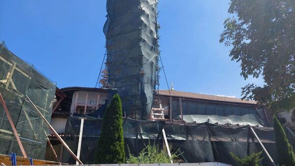 Реставрационные работы в Ханском дворце Крыма