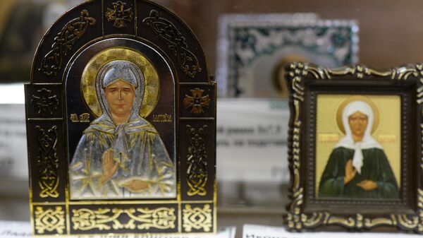 Иконы Святой Матроны Московской. Архивное фото