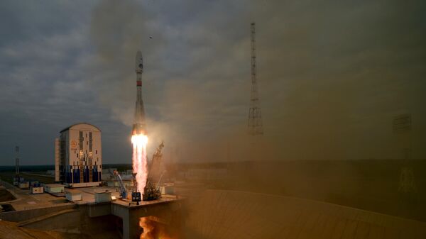 Запуск РН Союз-2.1б с автоматической станцией Луна-25