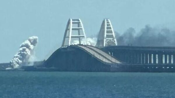 Крымский мост 12 августа 2023 года