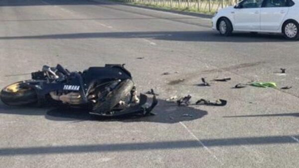 В Симферополе машина сбила мотоциклиста
