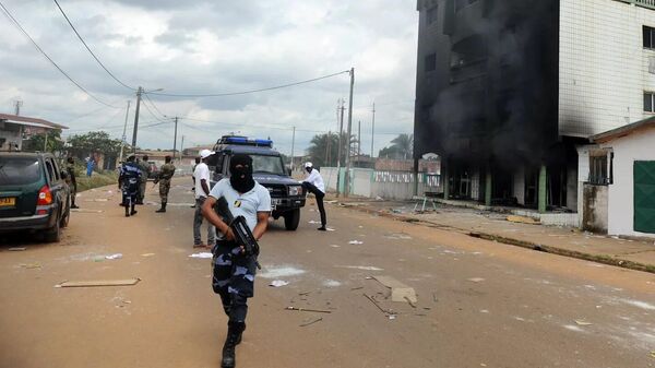 Полицейские в Габоне