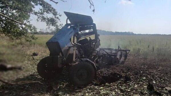 На правом берегу Днепра тракторист подорвался на мине, установленной ВСУ