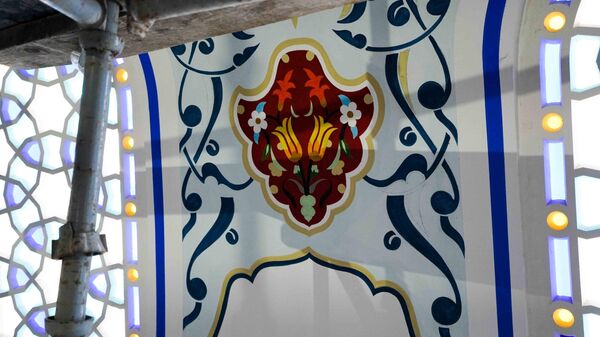 Работы по росписи Соборной мечети в Крыму