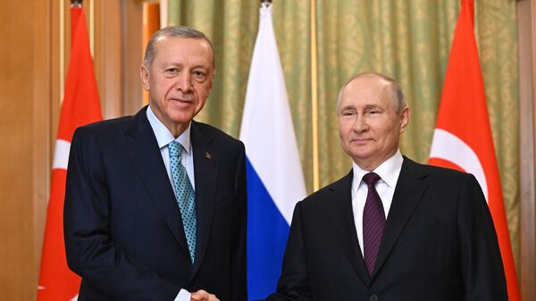 Президент РФ Владимир Путин провел переговоры с президентом Турции Реджепом Эрдоганом