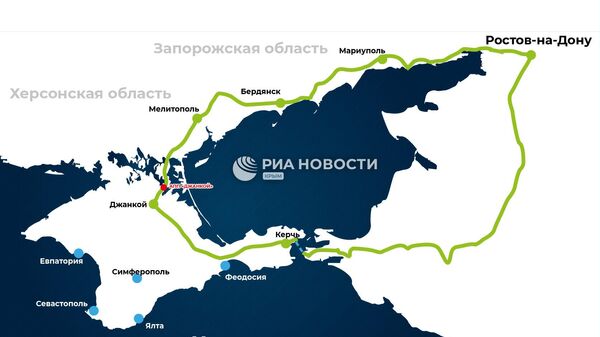 Схема Азовского пути через освобожденные территории