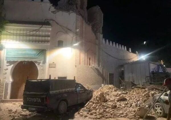 Повреждения в результате прошедшего в 80 километрах от Марракеша землетрясения Повреждения в результате прошедшего в 80 километрах от Марракеша землетрясения