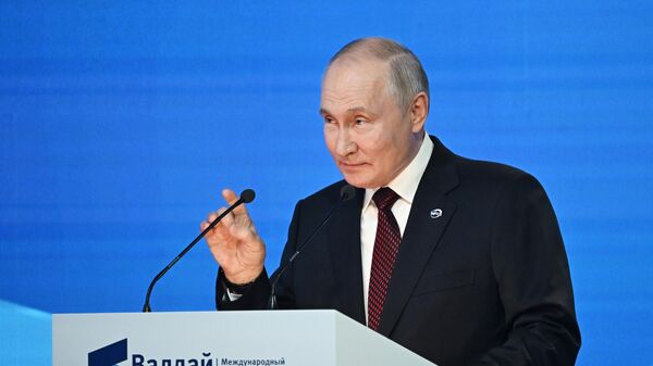 Президент РФ Владимир Путин принял участие в работе дискуссионного клуба Валдай