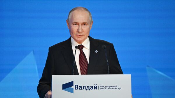 Президент РФ Владимир Путин принял участие в работе дискуссионного клуба Валдай
