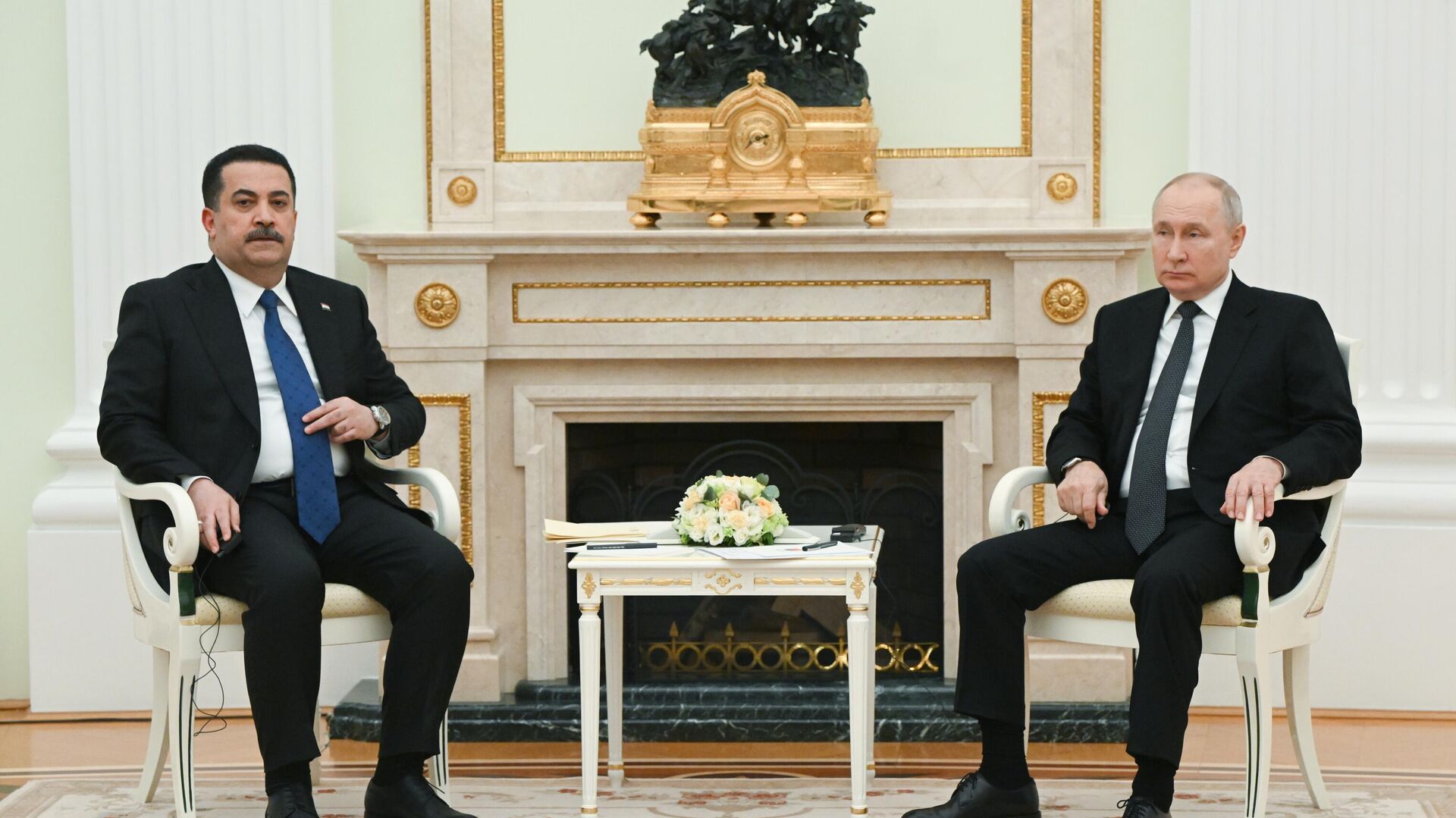 Встреча президента РФ В. Путина с премьер-министром Ирака М. ас-Судани  - РИА Новости, 1920, 10.10.2023