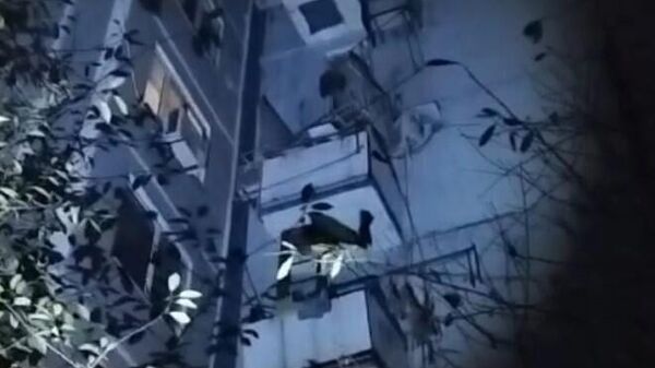 В жилом доме в Крыму обрушился балкон