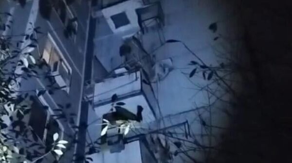 В жилом доме в Крыму обрушился балкон